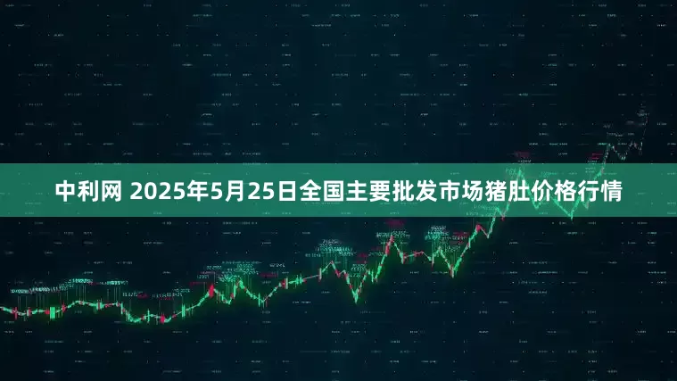 中利网 2025年5月25日全国主要批发市场猪肚价格行情